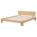 Bett mit Lattenrost Kiefernholz ROYAN 160 x 200 cm Hellbraun