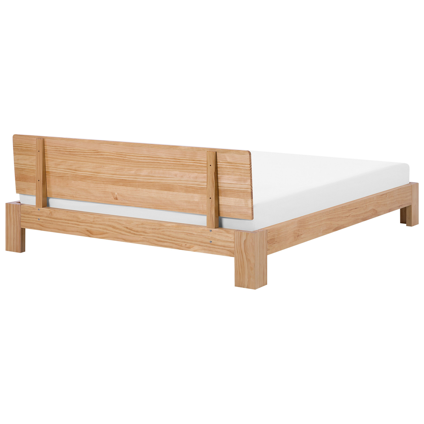 Bett mit Lattenrost Kiefernholz ROYAN 180 x 200 cm Hellbraun