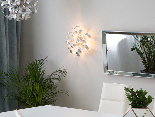 Wandlampe ICANA Metall Silber