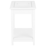 Beistelltisch Glas weiss rechteckig 40 x 57 cm ATTU