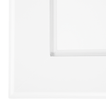 Beistelltisch Glas weiss rechteckig 40 x 57 cm ATTU