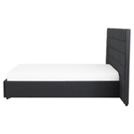 Bett mit Schubladen Stoff MILLAU 160 x 200 cm Dunkelgrau