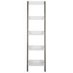 Bücherregal mit 4 Fächern MOBILE DUO 166 cm Braun / Weiss