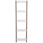 Bücherregal mit 4 Fächern MOBILE DUO 166 cm Braun / Weiss