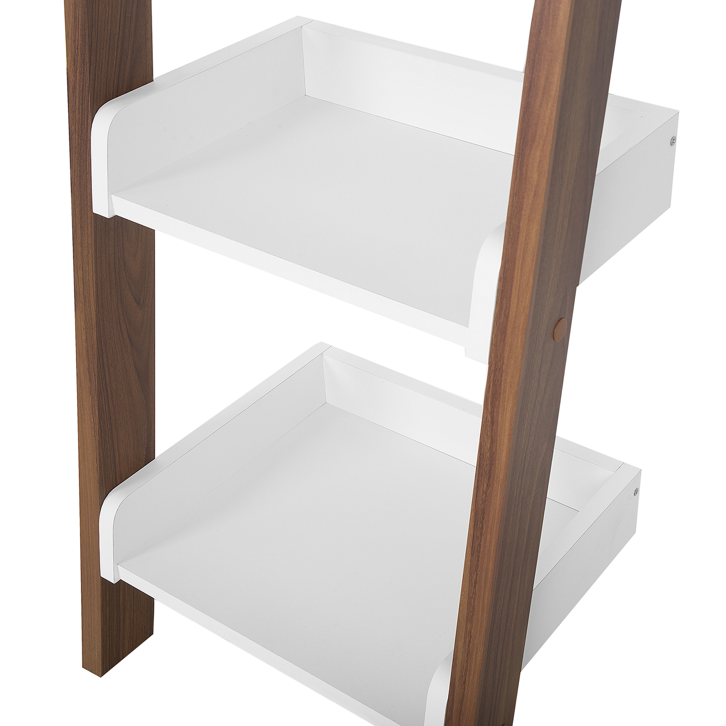 Bücherregal mit 4 Fächern MOBILE DUO 166 cm Braun / Weiss