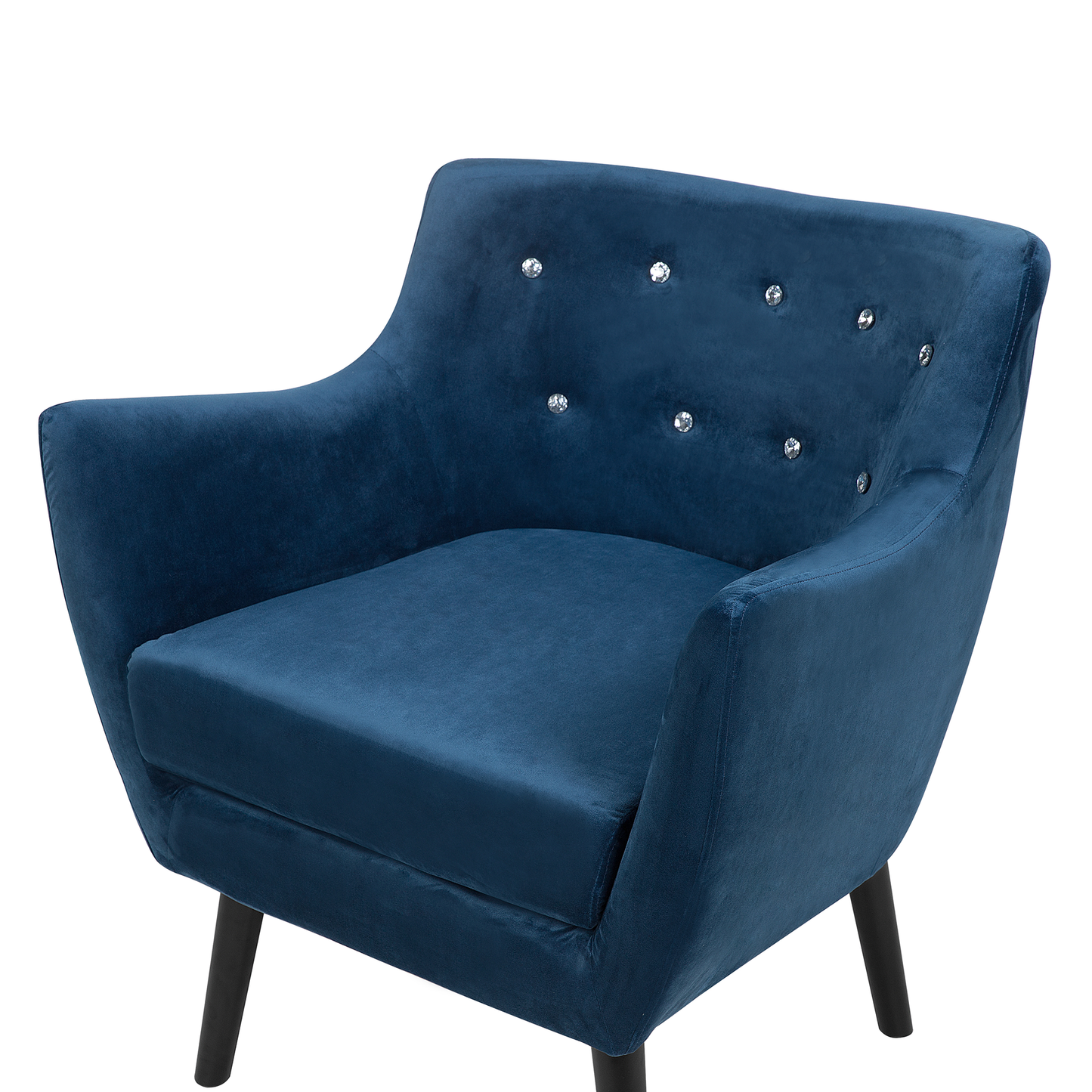 Sessel DRAMMEN Samtstoff Marineblau