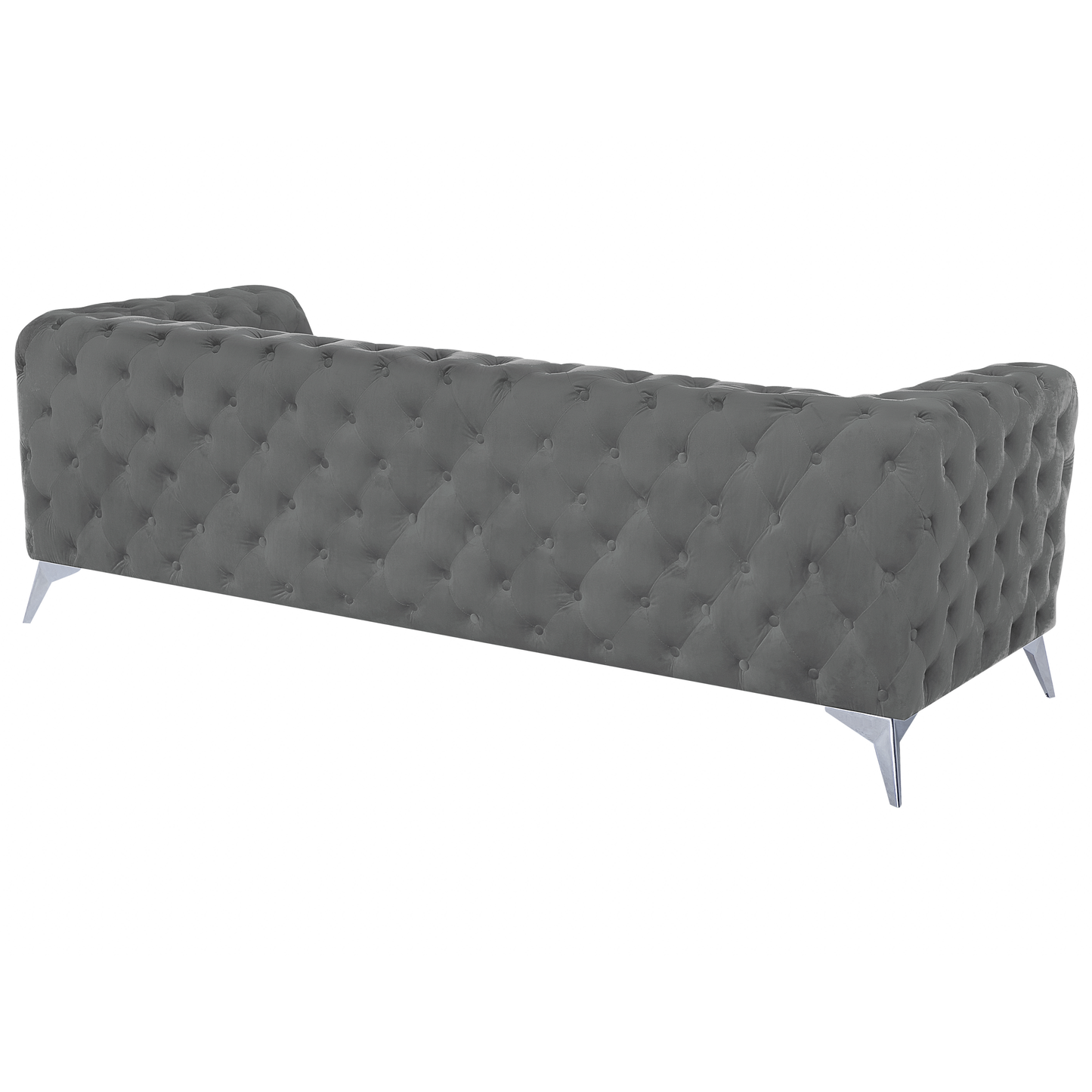 3-Sitzer Sofa Samtstoff grau SOTRA