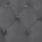 3-Sitzer Sofa Samtstoff grau SOTRA