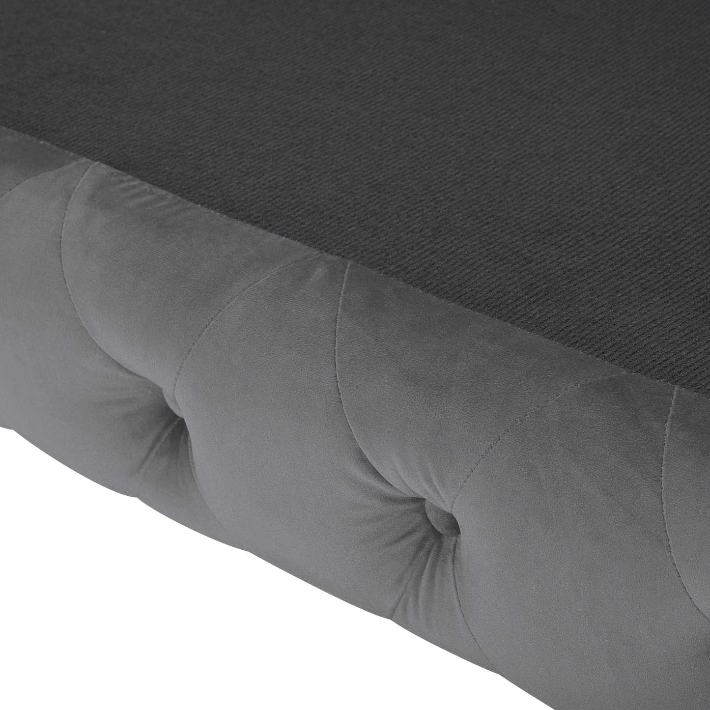 3-Sitzer Sofa Samtstoff grau SOTRA