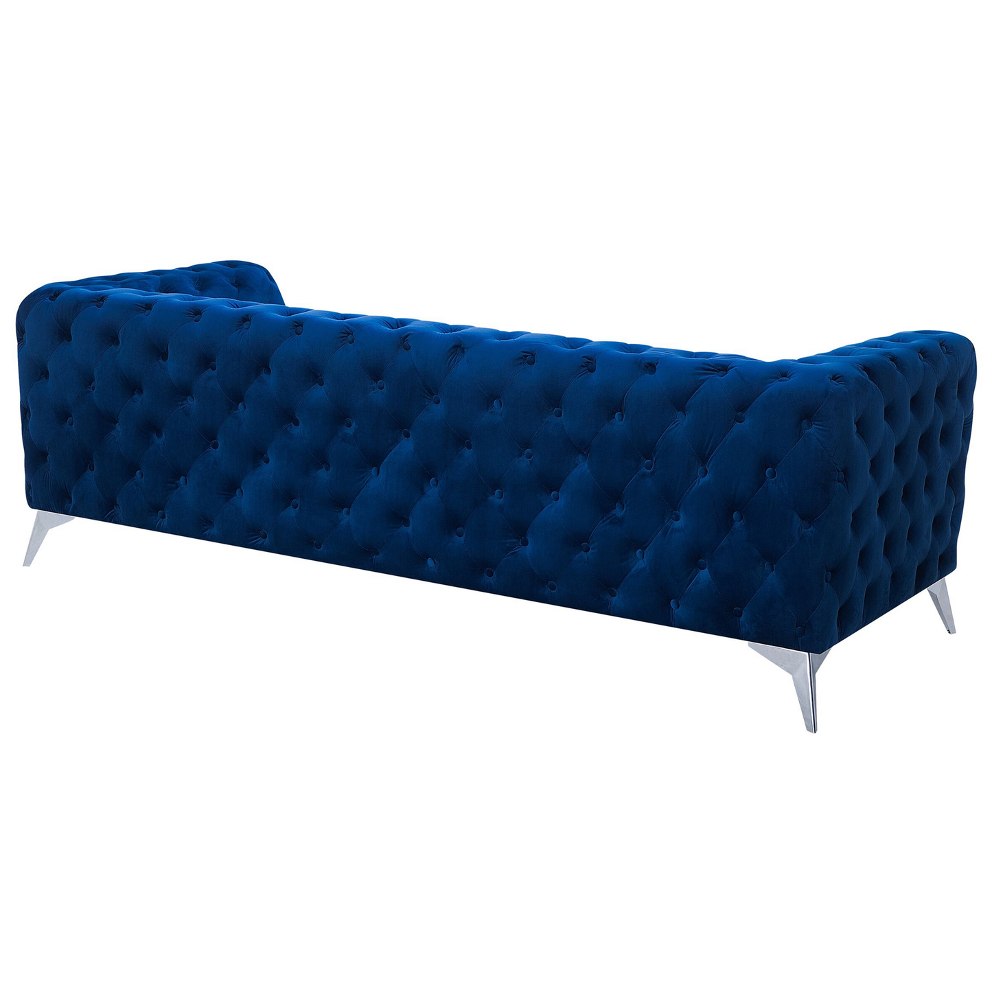 3-Sitzer Sofa Samtstoff marineblau SOTRA