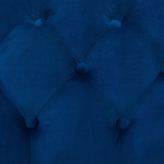 3-Sitzer Sofa Samtstoff marineblau SOTRA