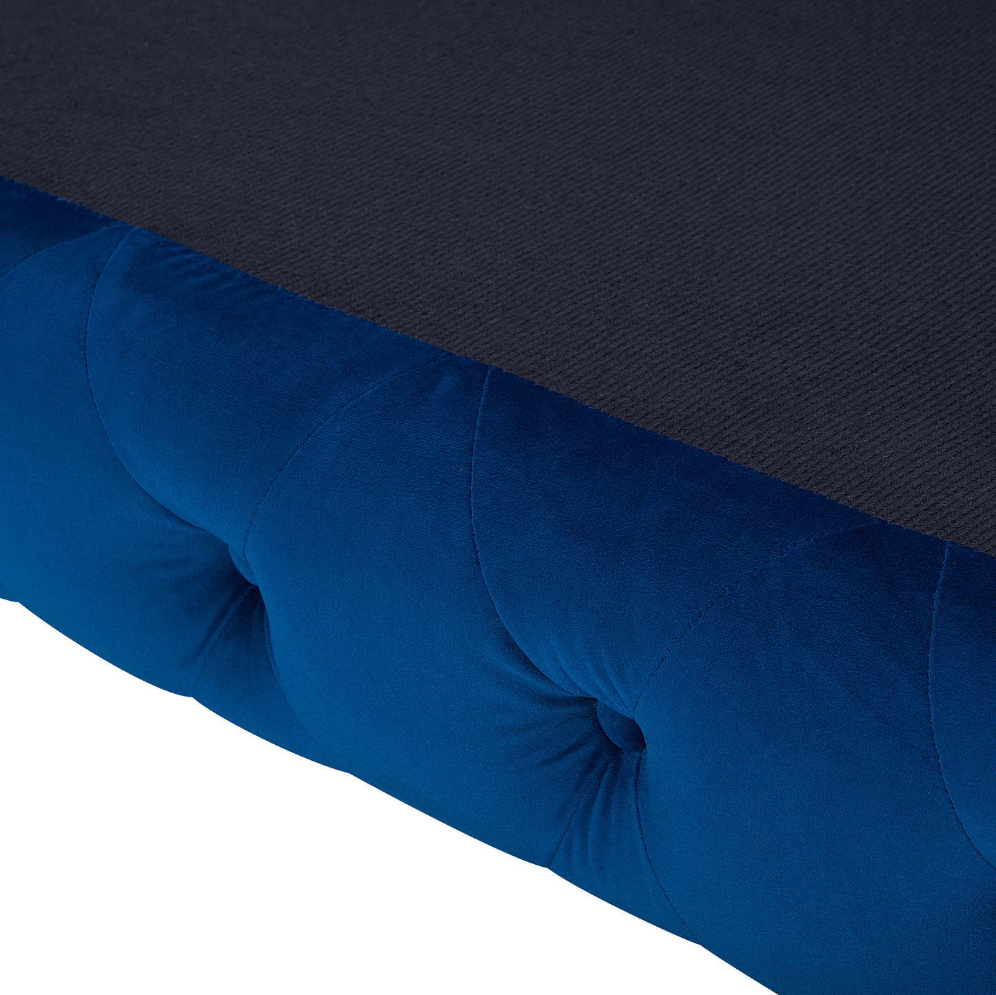 3-Sitzer Sofa Samtstoff marineblau SOTRA