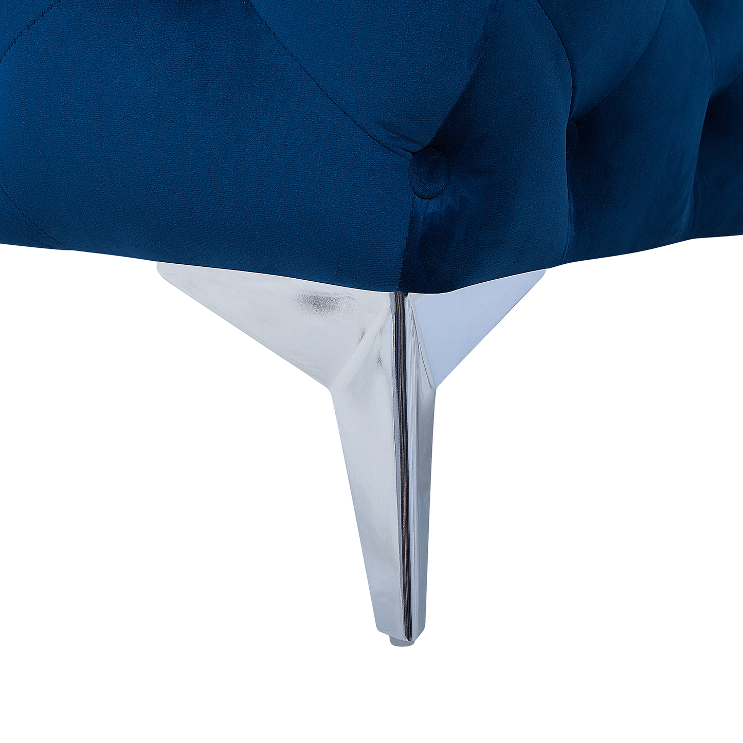 3-Sitzer Sofa Samtstoff marineblau SOTRA