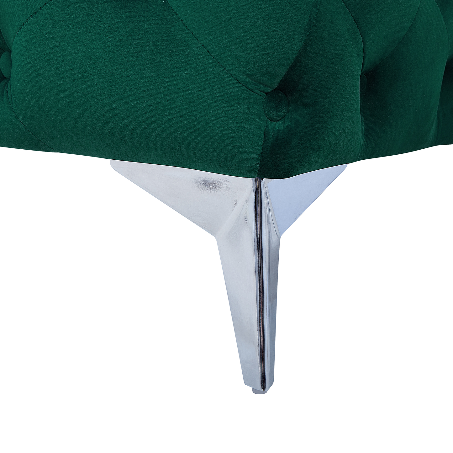 3-Sitzer Sofa Samtstoff smaragdgrün SOTRA