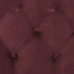 3-Sitzer Sofa Samtstoff burgunderrot SOTRA