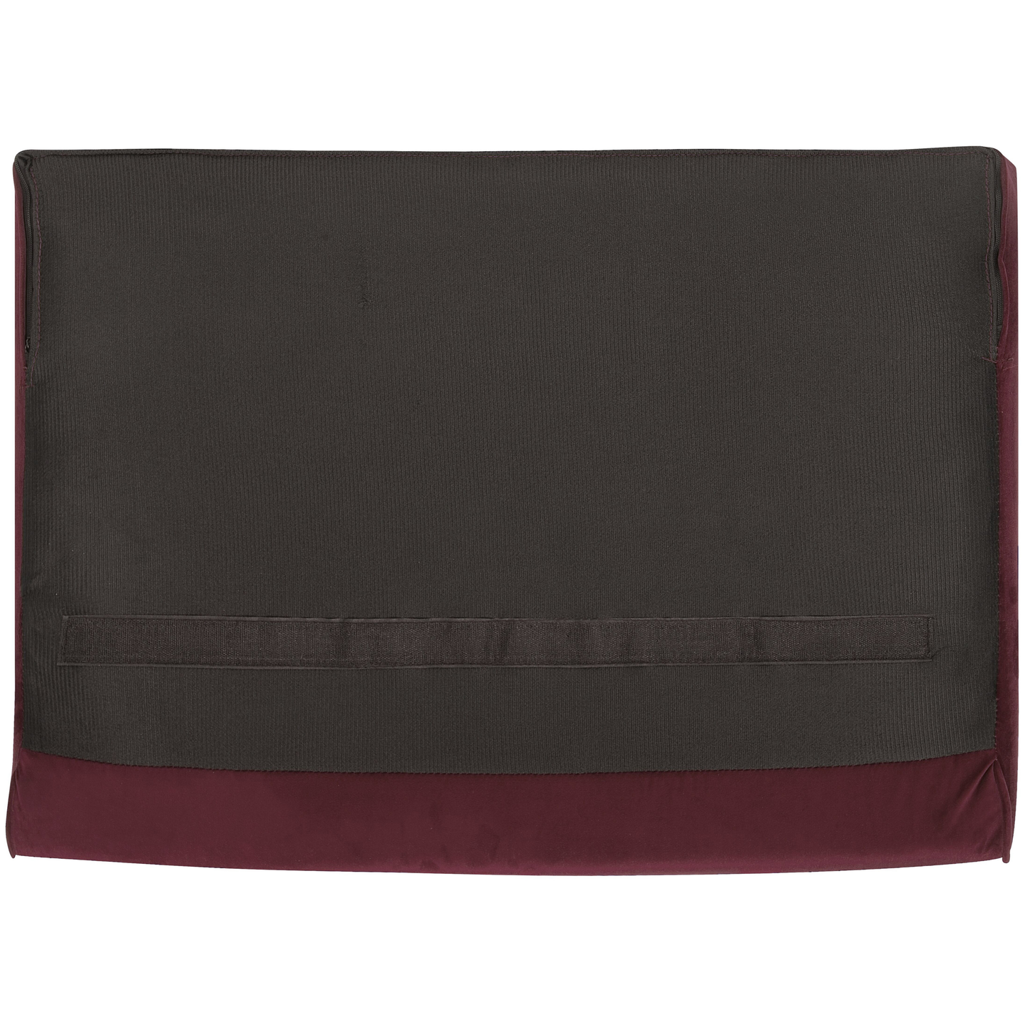 3-Sitzer Sofa Samtstoff burgunderrot SOTRA