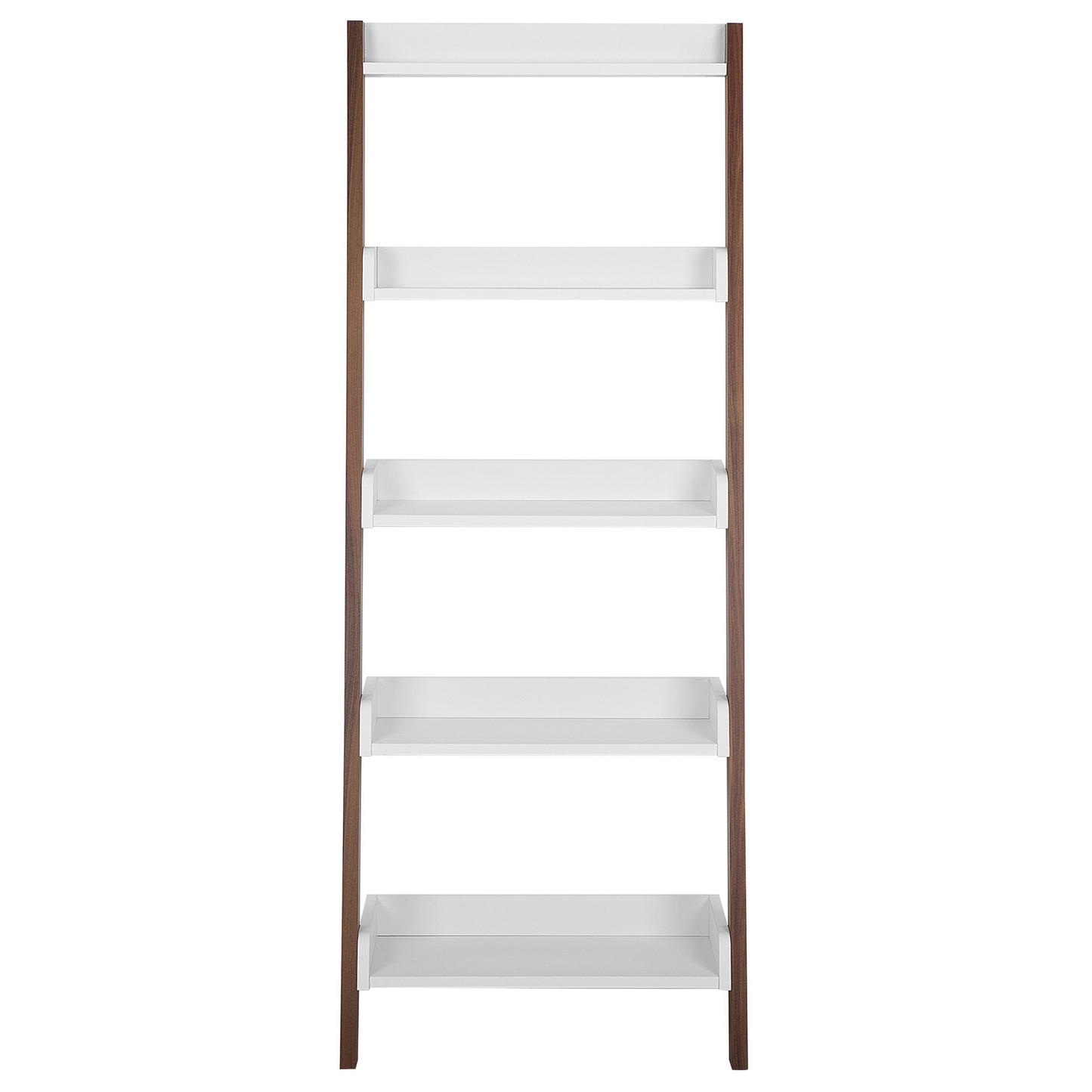 Bücherregal mit 5 Fächern MOBILE TRIO 164 cm Braun / Weiss
