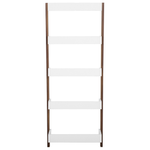 Bücherregal mit 5 Fächern MOBILE TRIO 164 cm Braun / Weiss