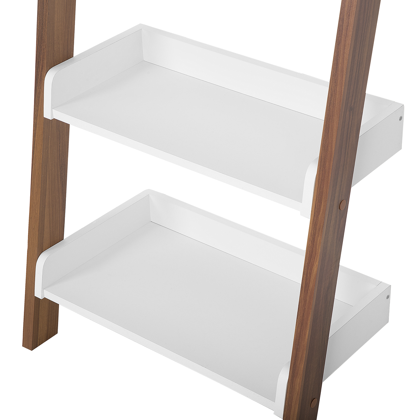 Bücherregal mit 5 Fächern MOBILE TRIO 164 cm Braun / Weiss