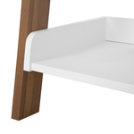 Bücherregal mit 5 Fächern MOBILE TRIO 164 cm Braun / Weiss