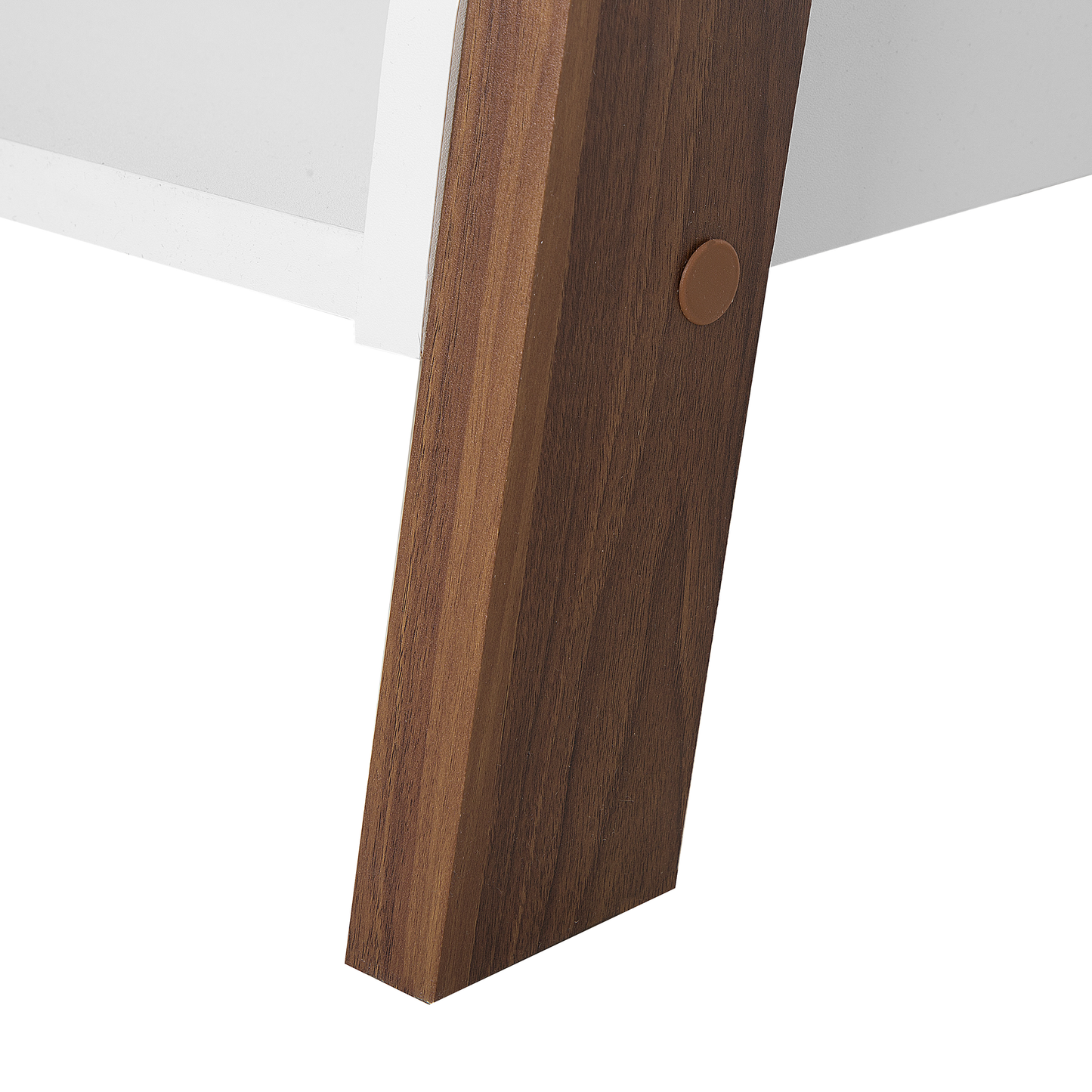 Bücherregal mit 5 Fächern MOBILE TRIO 164 cm Braun / Weiss