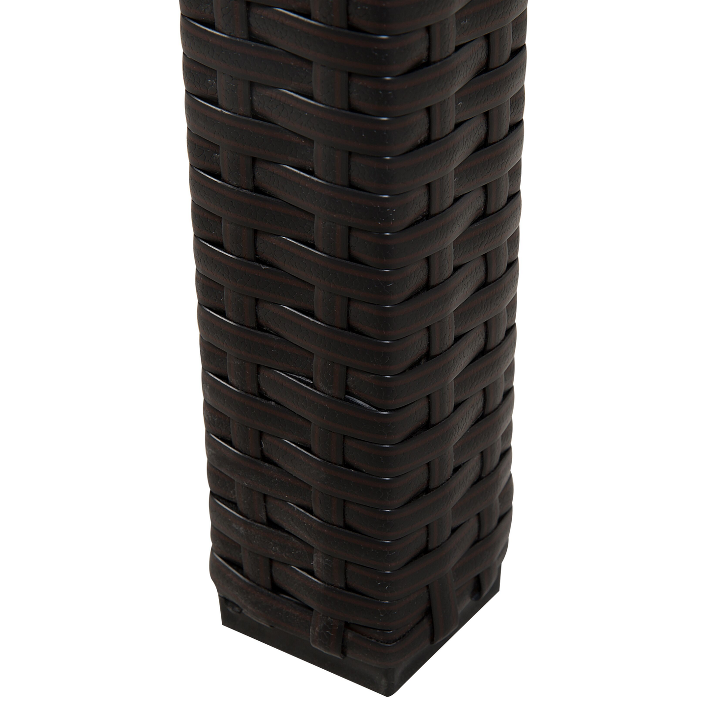 Gartentisch ITALY 220 cm 100 cm Glas Dunkelbraun