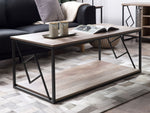Couchtisch dunkler Holzfarbton rechteckig 60 x 120 cm FORRES