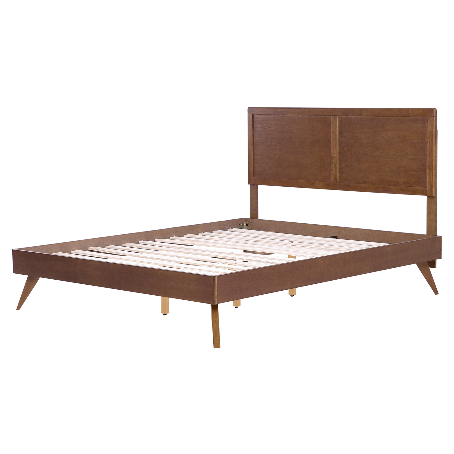 Bett mit Lattenrost ISTRES 160 x 200 cm Dunkle Esche