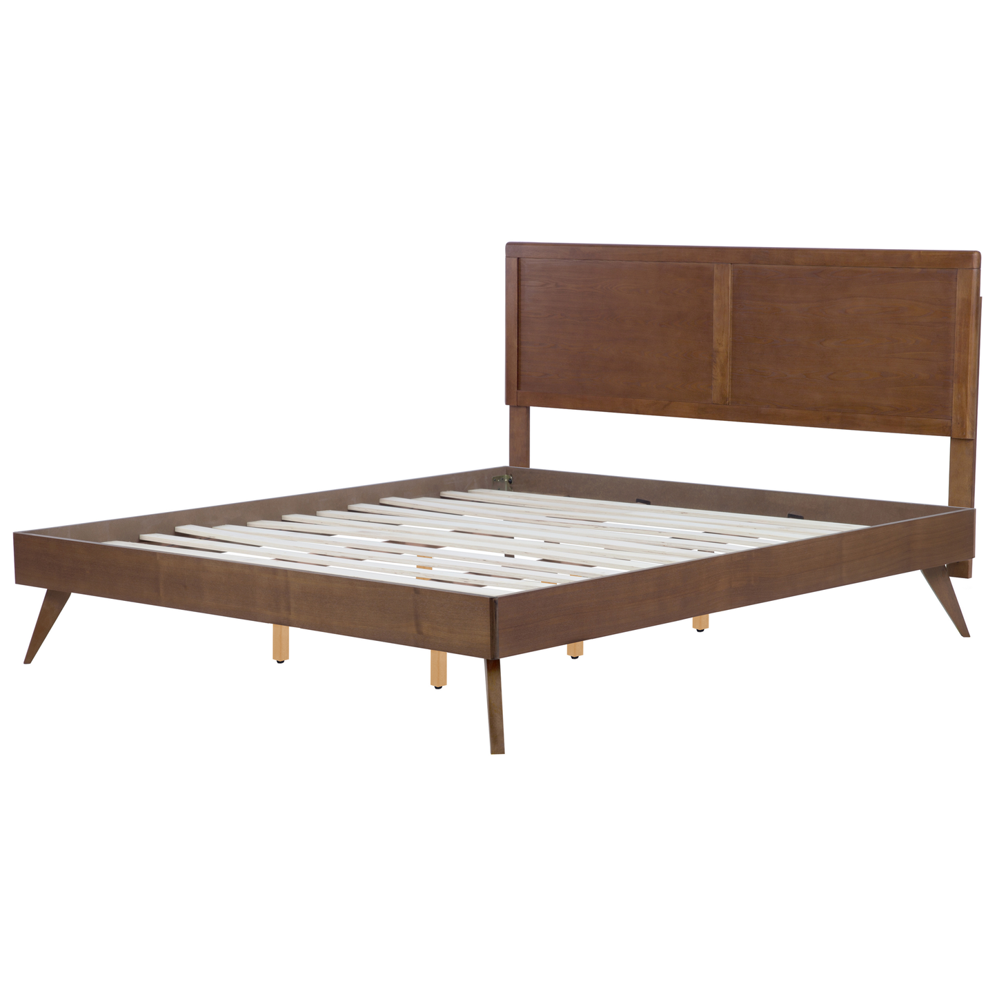 Bett mit Lattenrost ISTRES 180 x 200 cm Dunkle Esche