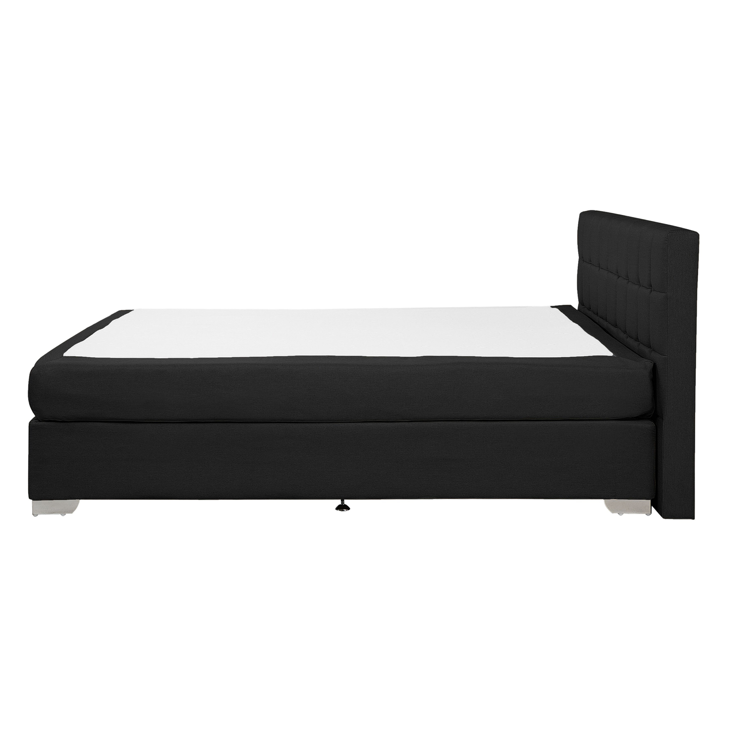 Boxspringbett Stoff ADMIRAL 140 x 200 cm Schwarz