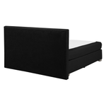 Boxspringbett Stoff ADMIRAL 140 x 200 cm Schwarz