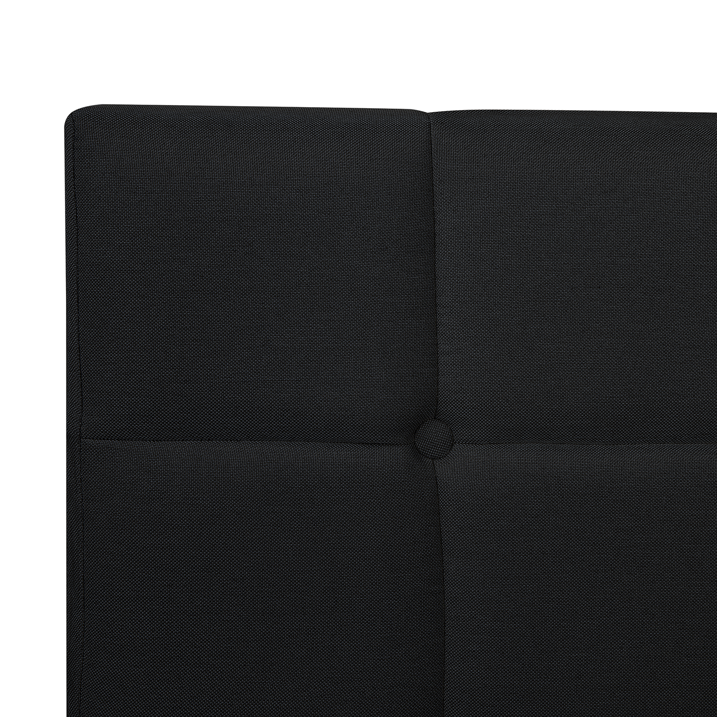 Boxspringbett Stoff ADMIRAL 140 x 200 cm Schwarz