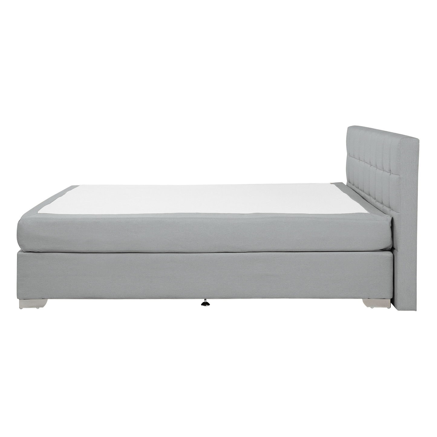 Boxspringbett Stoff ADMIRAL 140 x 200 cm Hellgrau