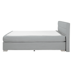 Boxspringbett Stoff ADMIRAL 140 x 200 cm Hellgrau