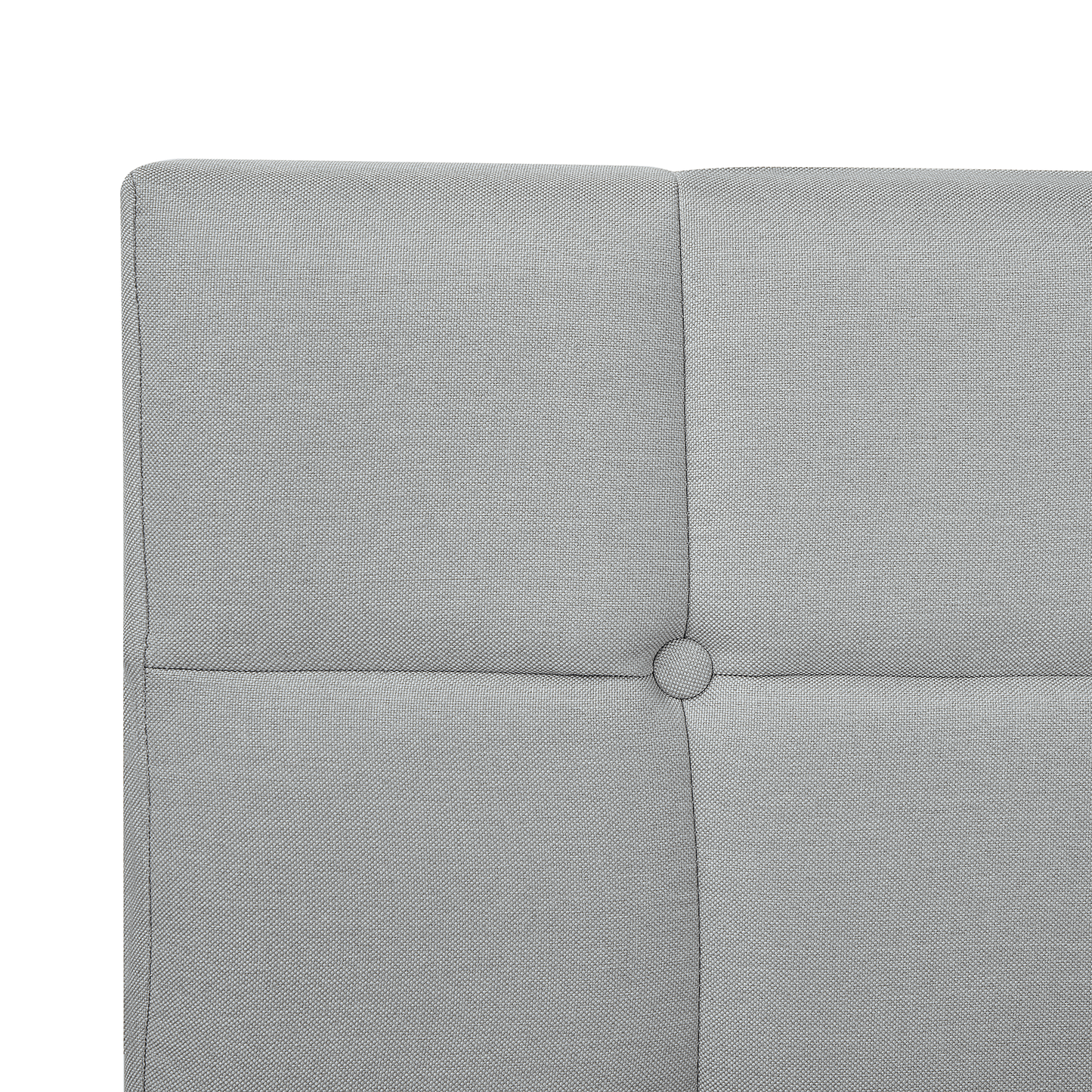 Boxspringbett Stoff ADMIRAL 140 x 200 cm Hellgrau