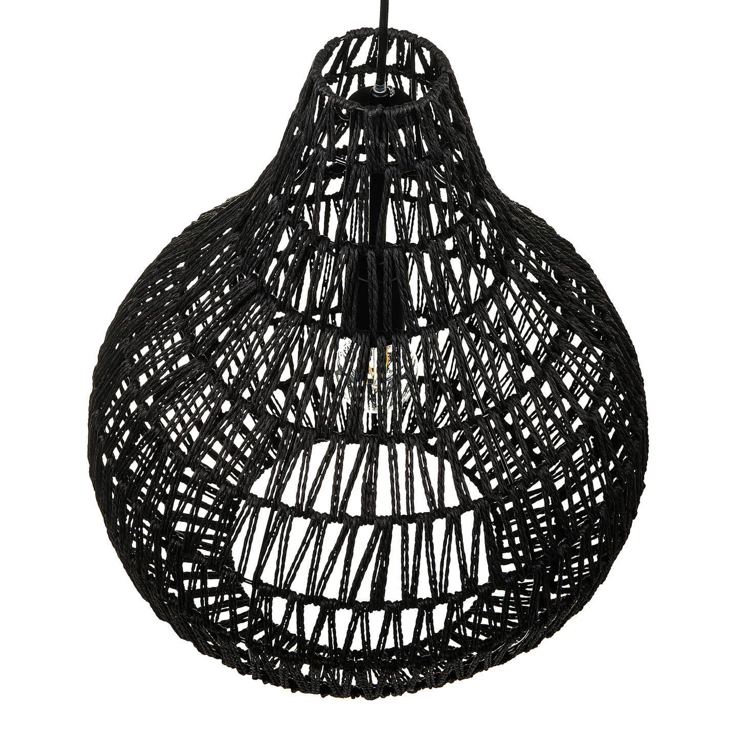 Hängelampe MOLOPO Papier Schwarz