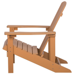 Gartenstuhl Kunstholz heller Holzfarbton ADIRONDACK