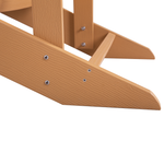 Gartenstuhl Kunstholz heller Holzfarbton ADIRONDACK