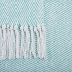 Kuscheldecke TANGIER Baumwolle 130 x 160 cm Mintgrün