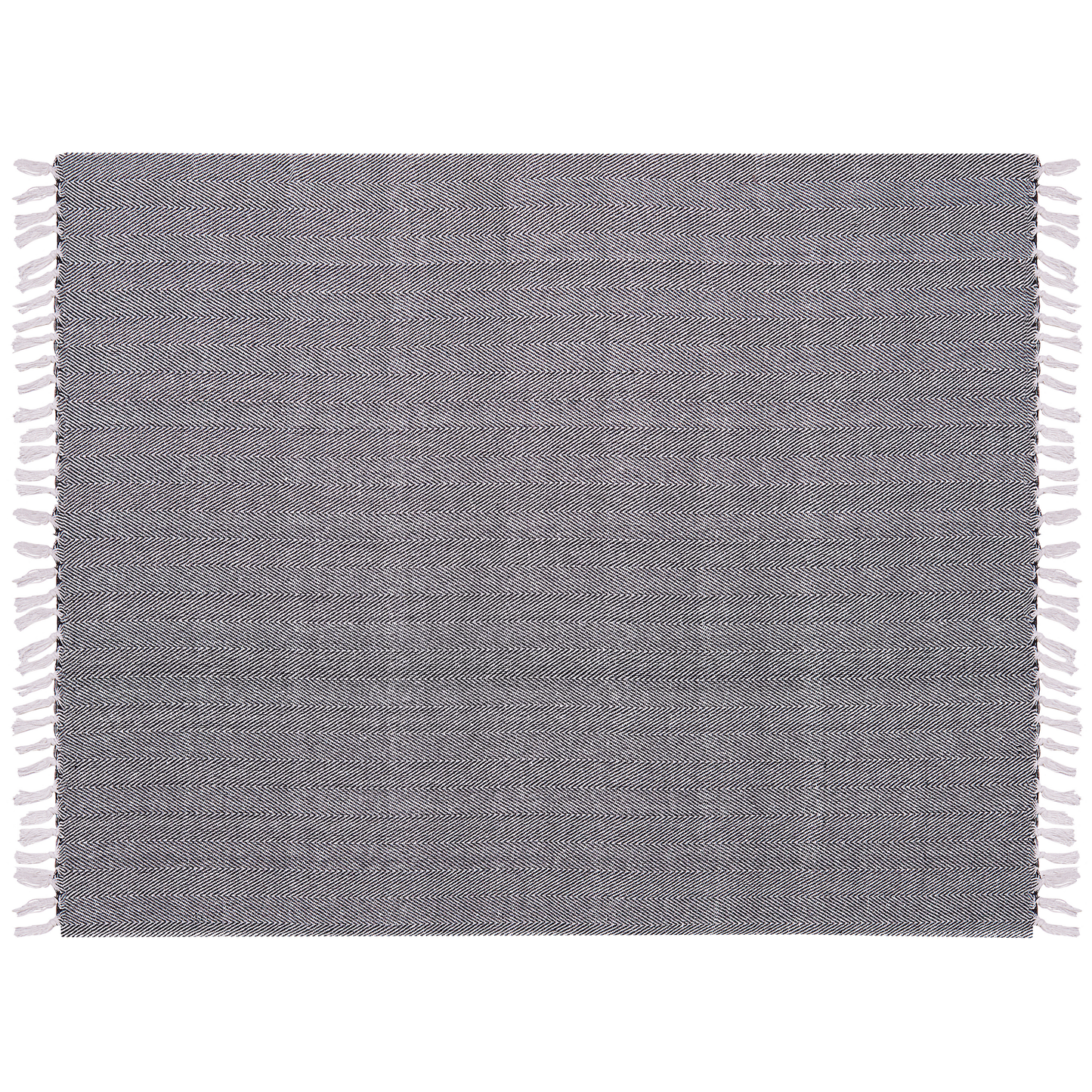 Kuscheldecke TANGIER Baumwolle 130 x 160 cm Schwarz
