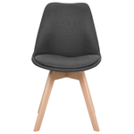 Esszimmerstuhl 2er Set DAKOTA II Dunkelgrau