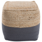 Pouf dunkelgrau 44 x 44 cm KIRAMA