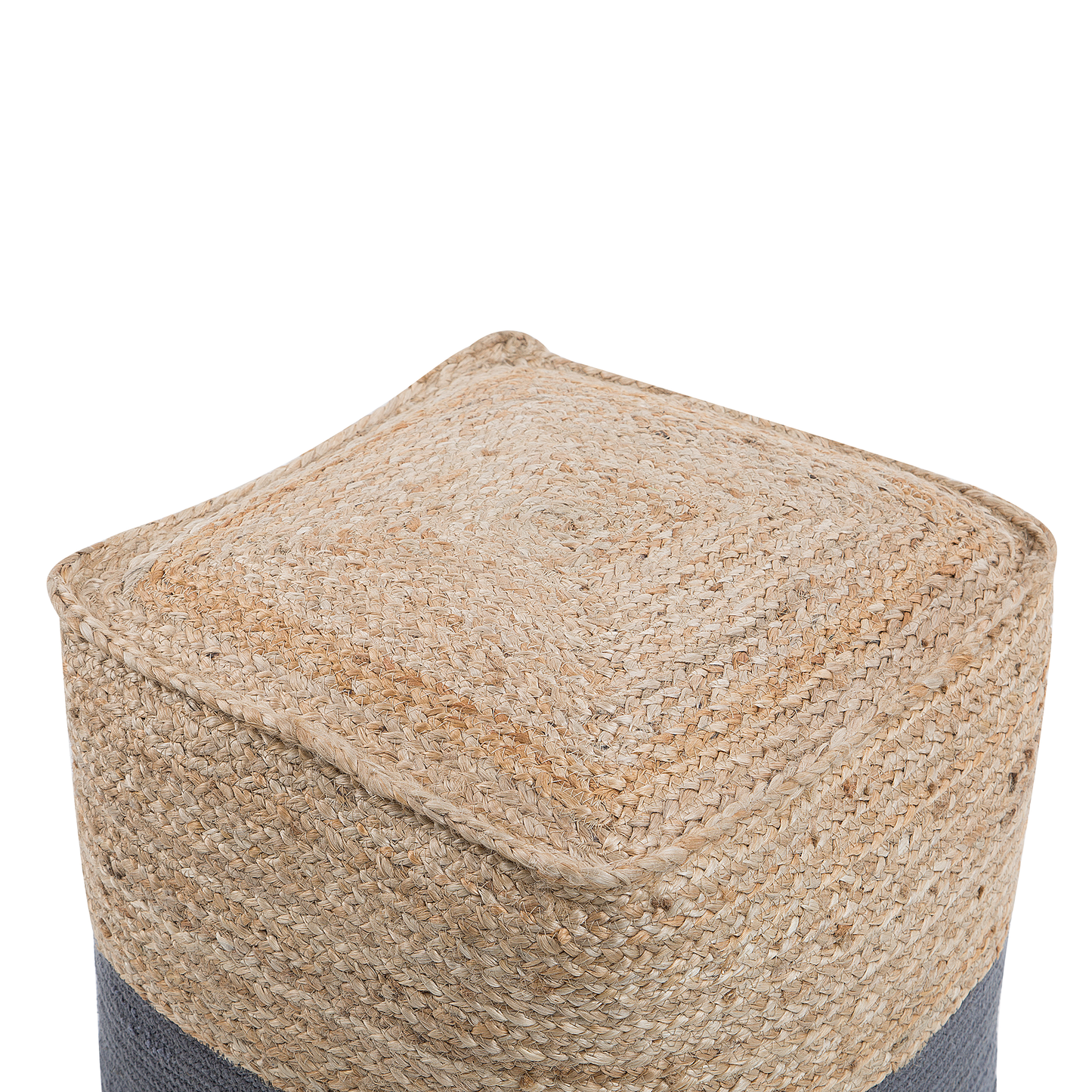 Pouf dunkelgrau 44 x 44 cm KIRAMA