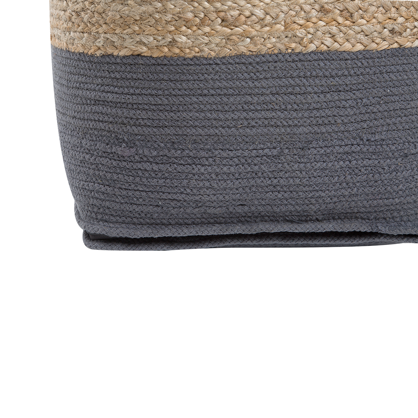 Pouf dunkelgrau 44 x 44 cm KIRAMA