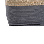 Pouf dunkelgrau 44 x 44 cm KIRAMA