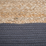 Pouf dunkelgrau 44 x 44 cm KIRAMA