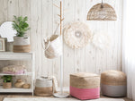 Pouf rosa 44 x 44 cm KIRAMA