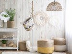 Pouf gelb 44 x 44 cm KIRAMA
