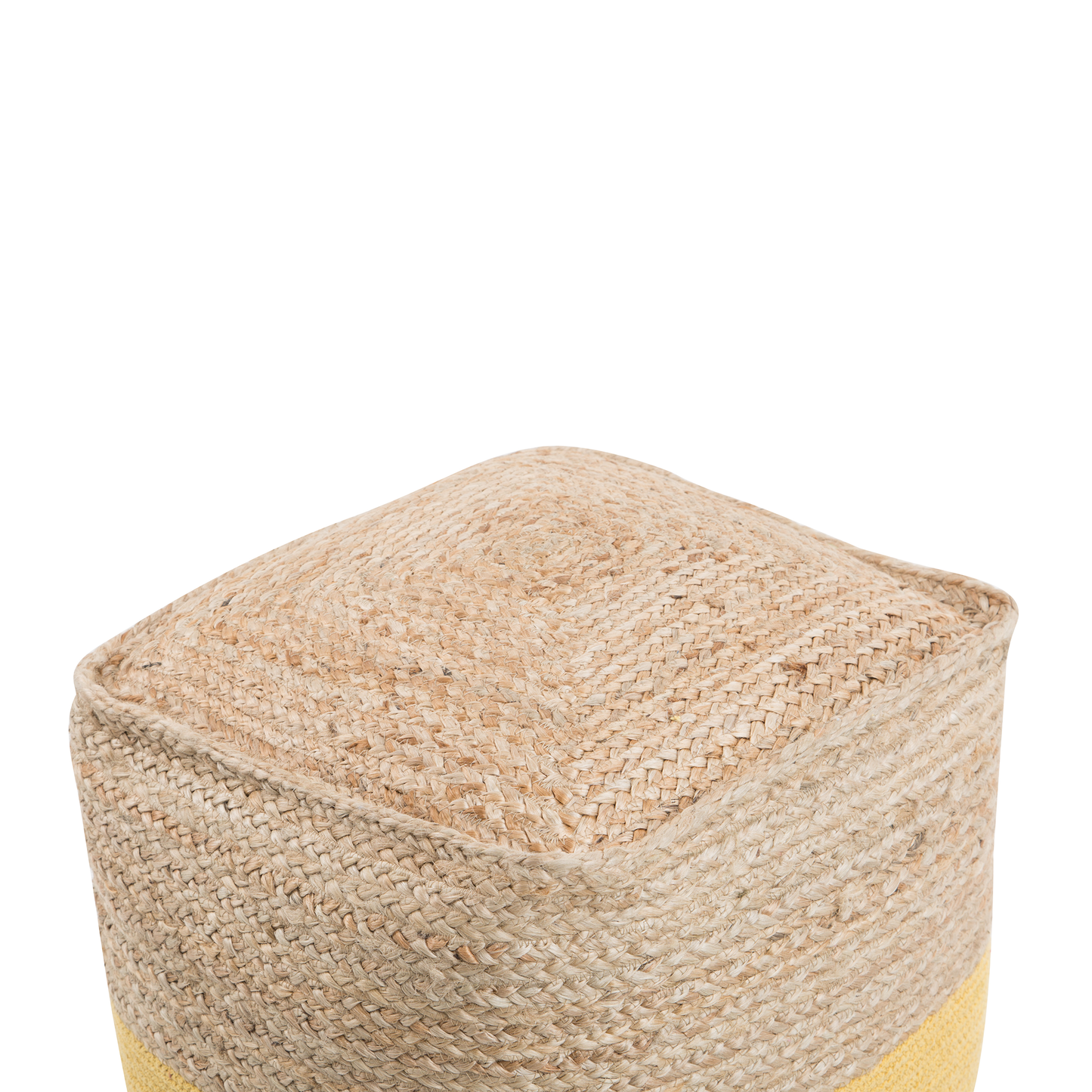 Pouf gelb 44 x 44 cm KIRAMA