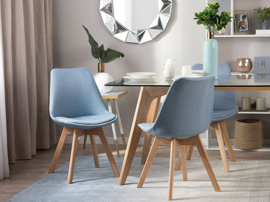 Esszimmerstuhl 2er Set DAKOTA II Hellblau